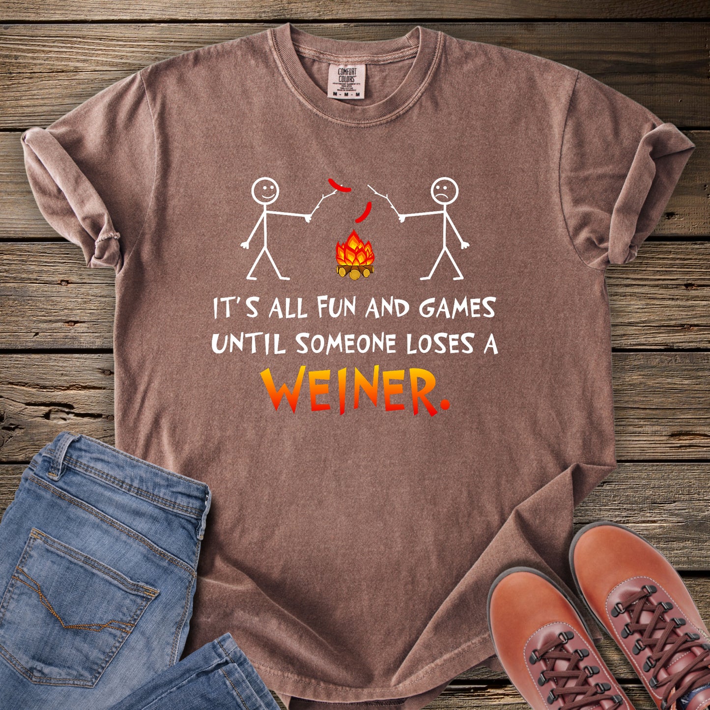 It's All Fun and Games Camping T-Shirt