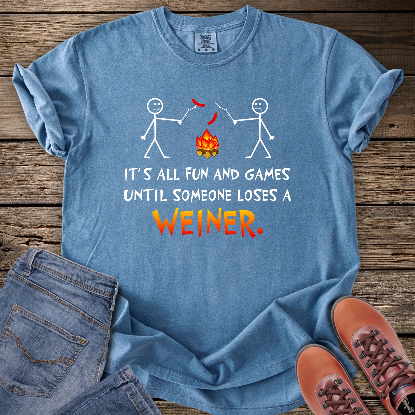 It's All Fun and Games Camping T-Shirt