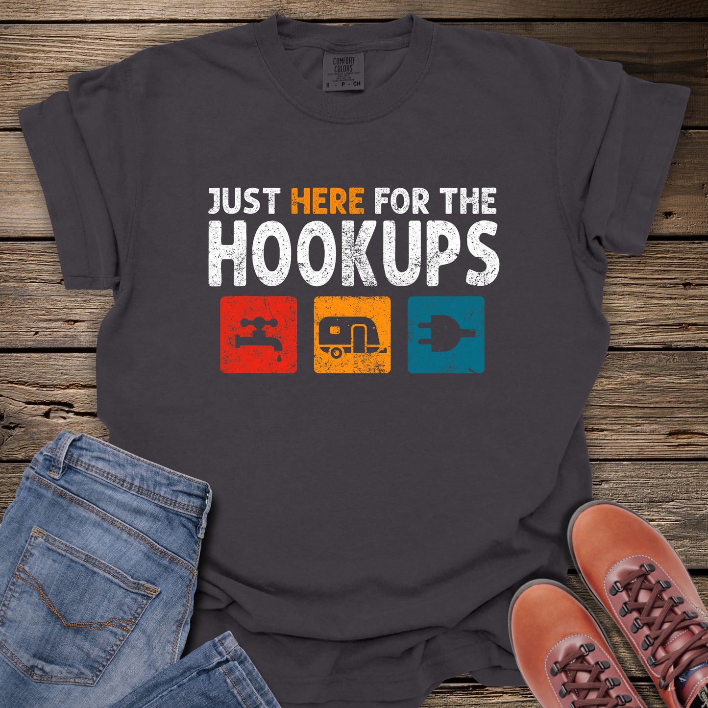 Just Here for the Hookups T-Shirt