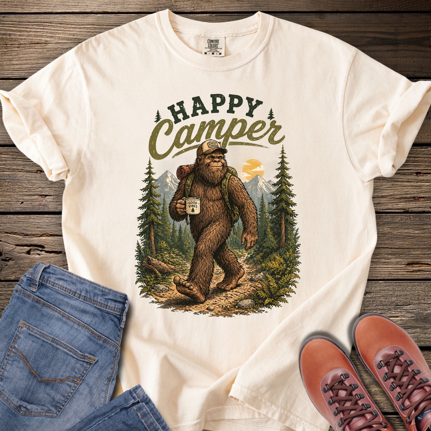 Happy Camper Sasquatch T-Shirt