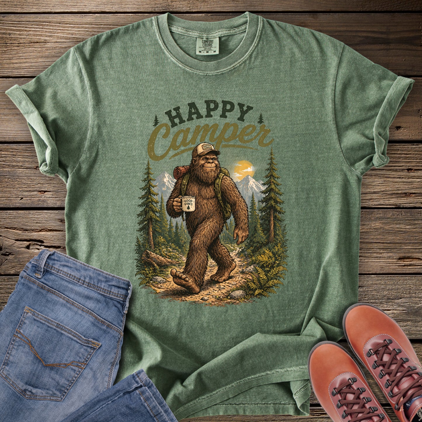 Happy Camper Sasquatch T-Shirt