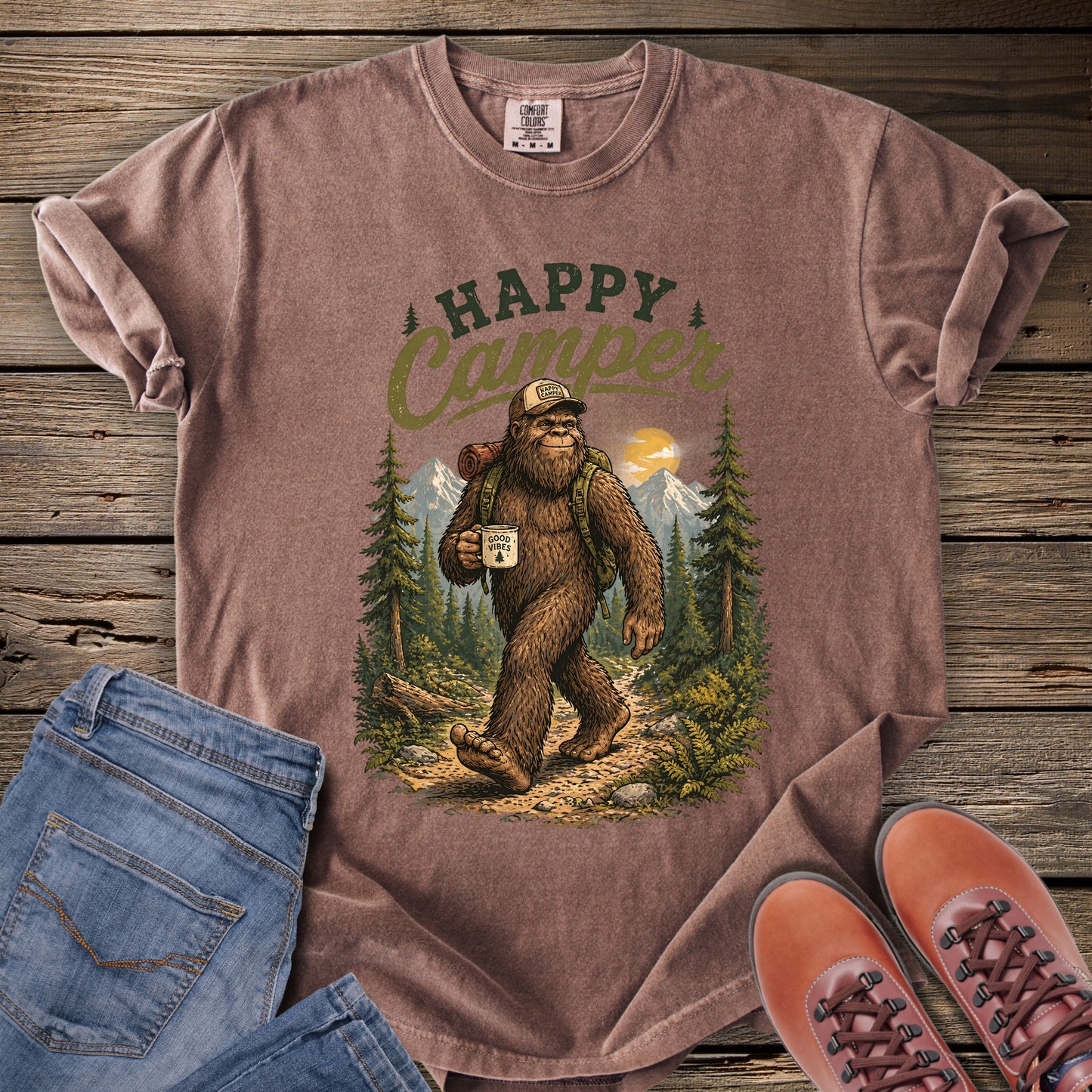 Happy Camper Sasquatch T-Shirt