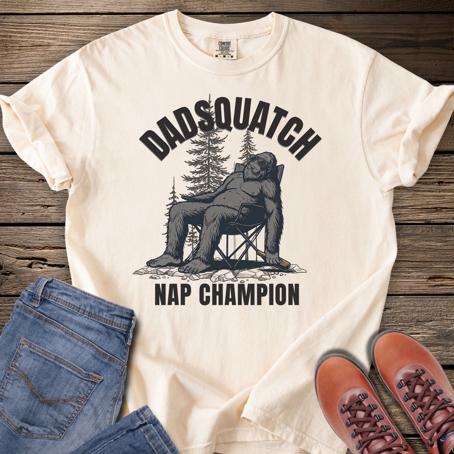 Dadsquatch Nap Champion T-Shirt
