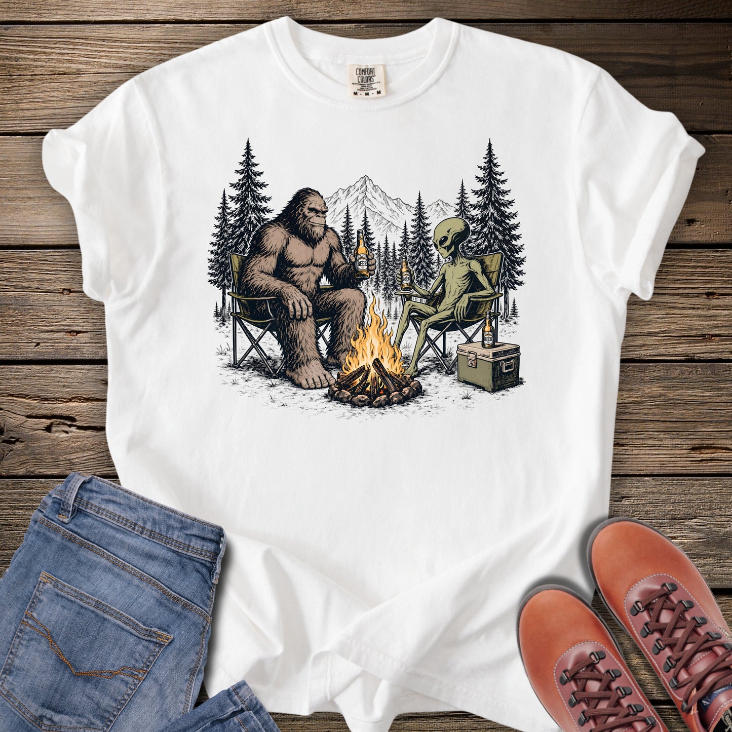 Cryptid Campfire Friends T-Shirt