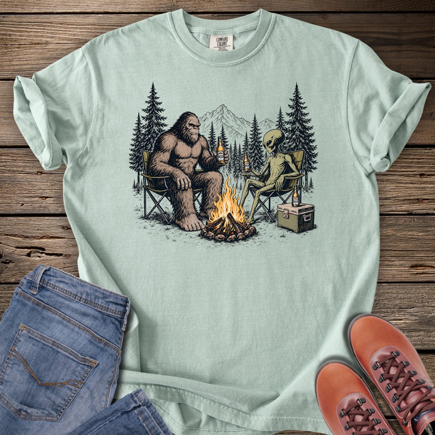 Cryptid Campfire Friends T-Shirt