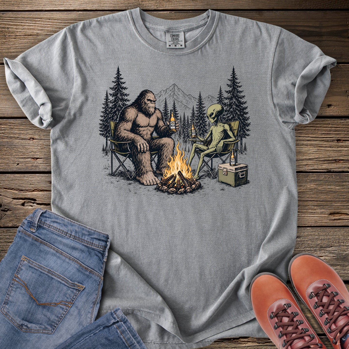 Cryptid Campfire Friends T-Shirt