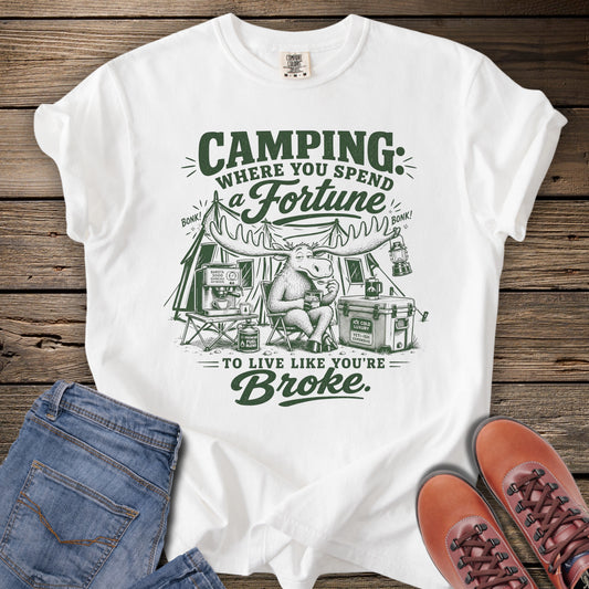 Camping Humor Moose T-Shirt
