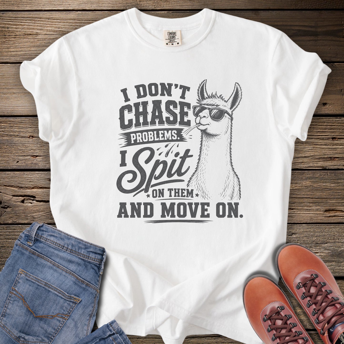 Llama Spit Humor T-Shirt