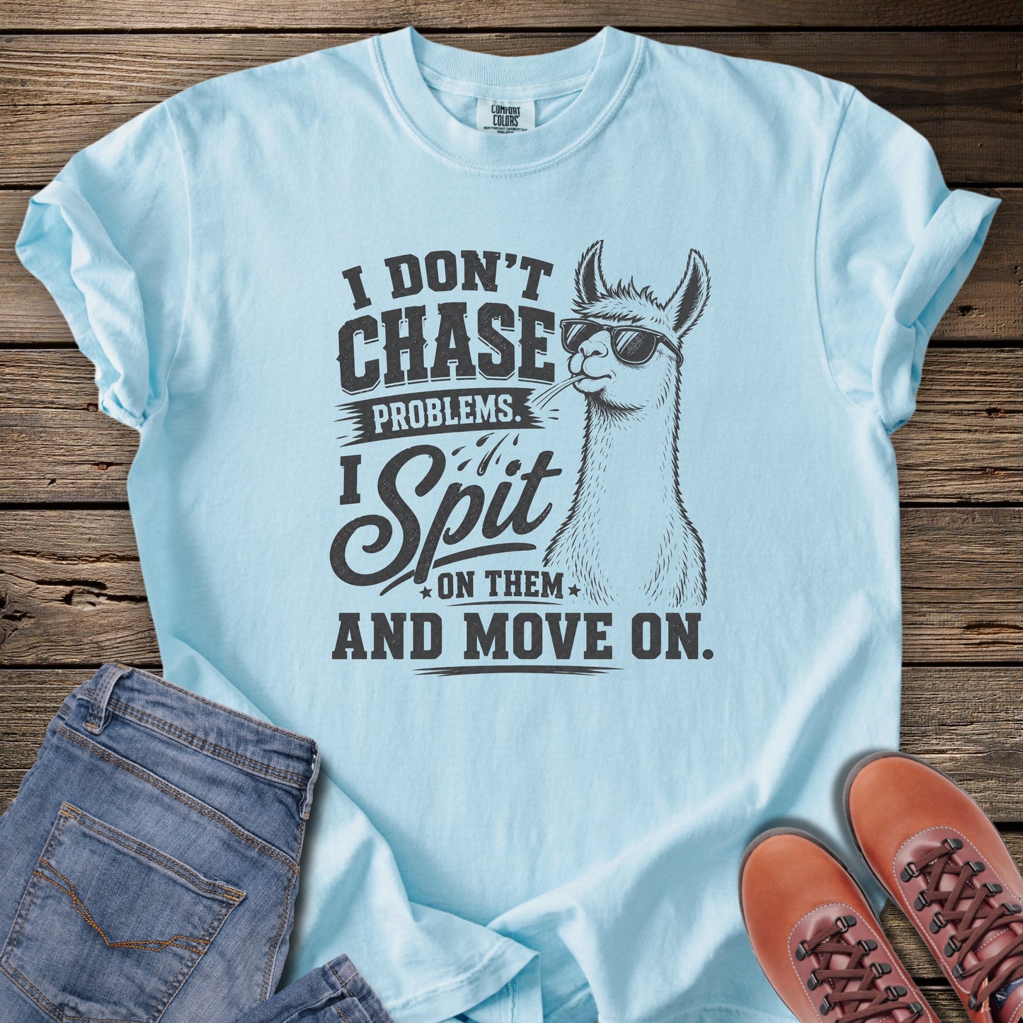 Llama Spit Humor T-Shirt