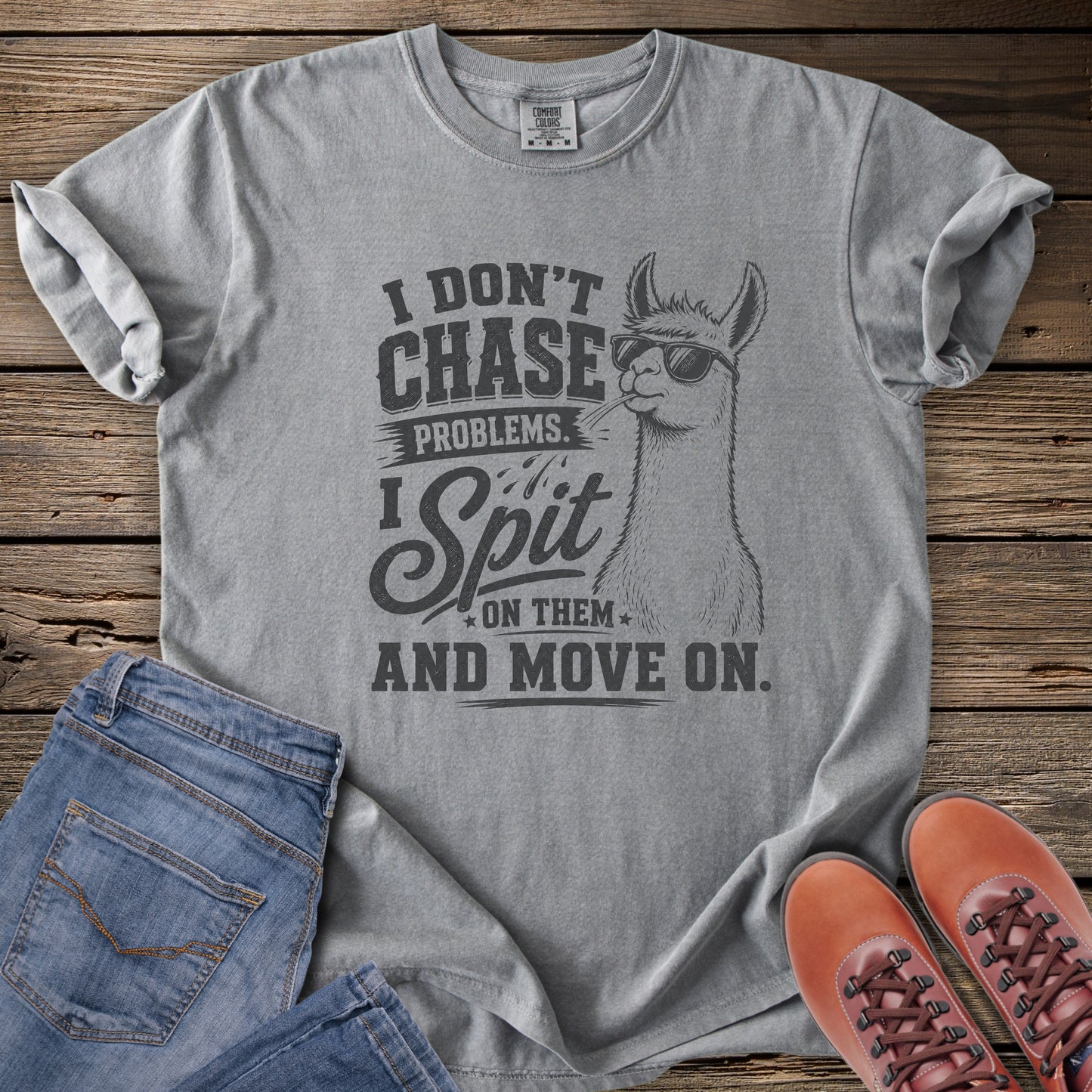 Llama Spit Humor T-Shirt