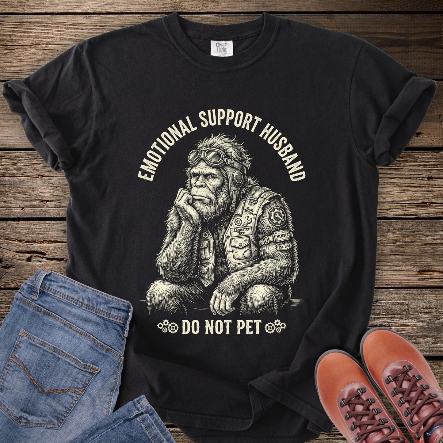 Emotional Support Husband T-Shirt - Do Not Pet
