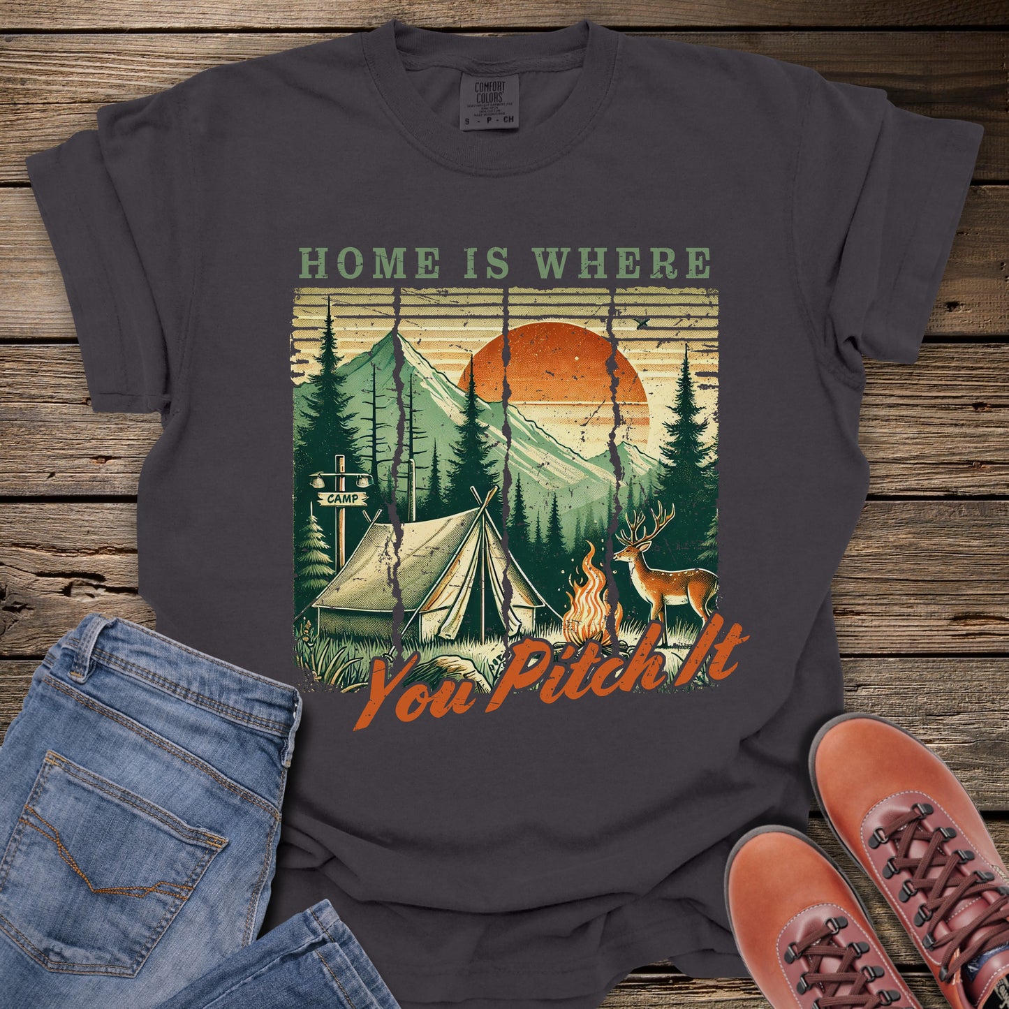 Home Is Where You Pitch It T-Shirt