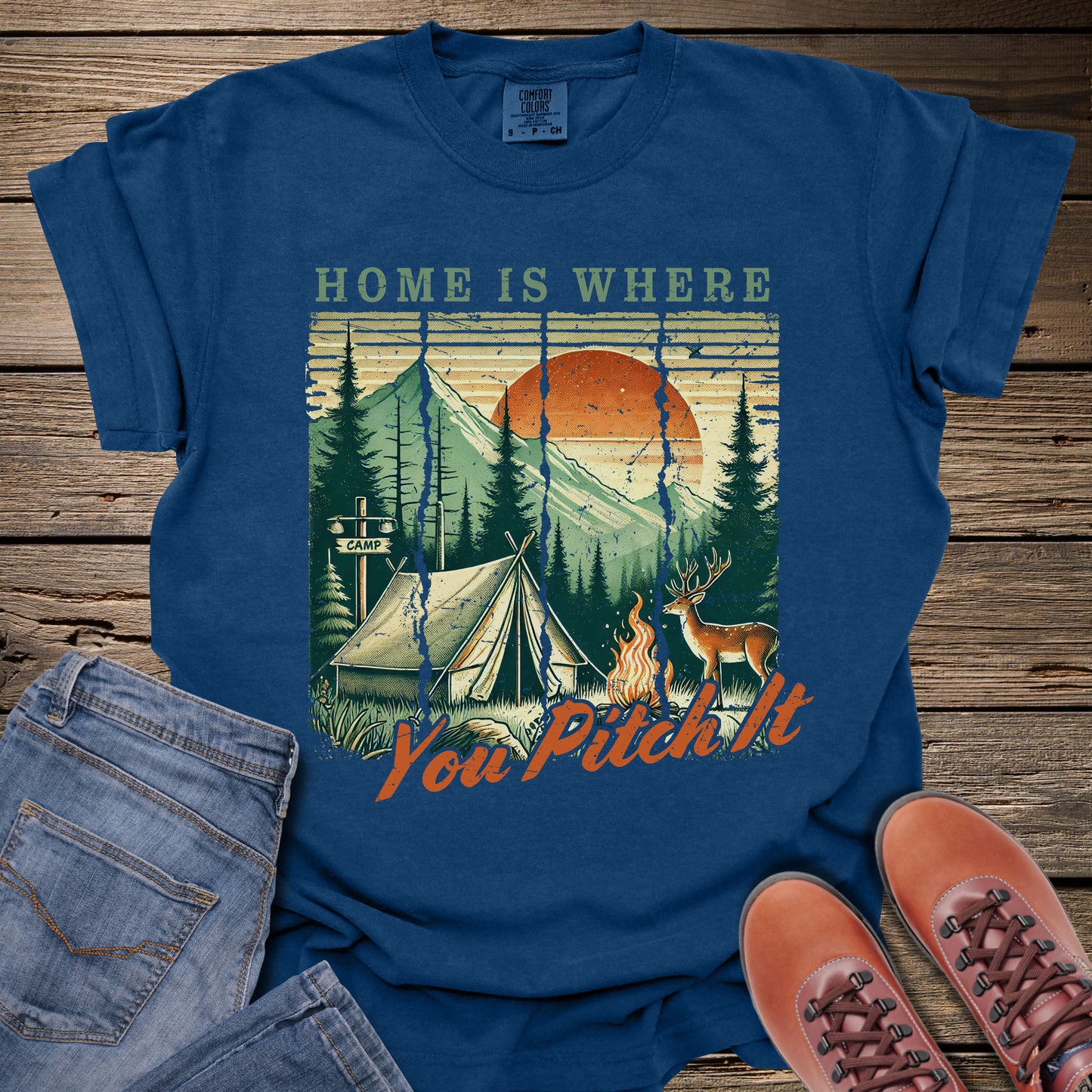 Home Is Where You Pitch It T-Shirt