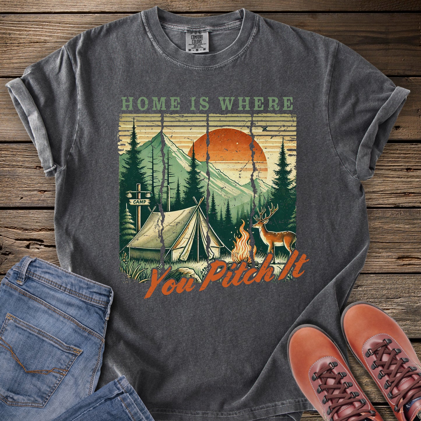 Home Is Where You Pitch It T-Shirt