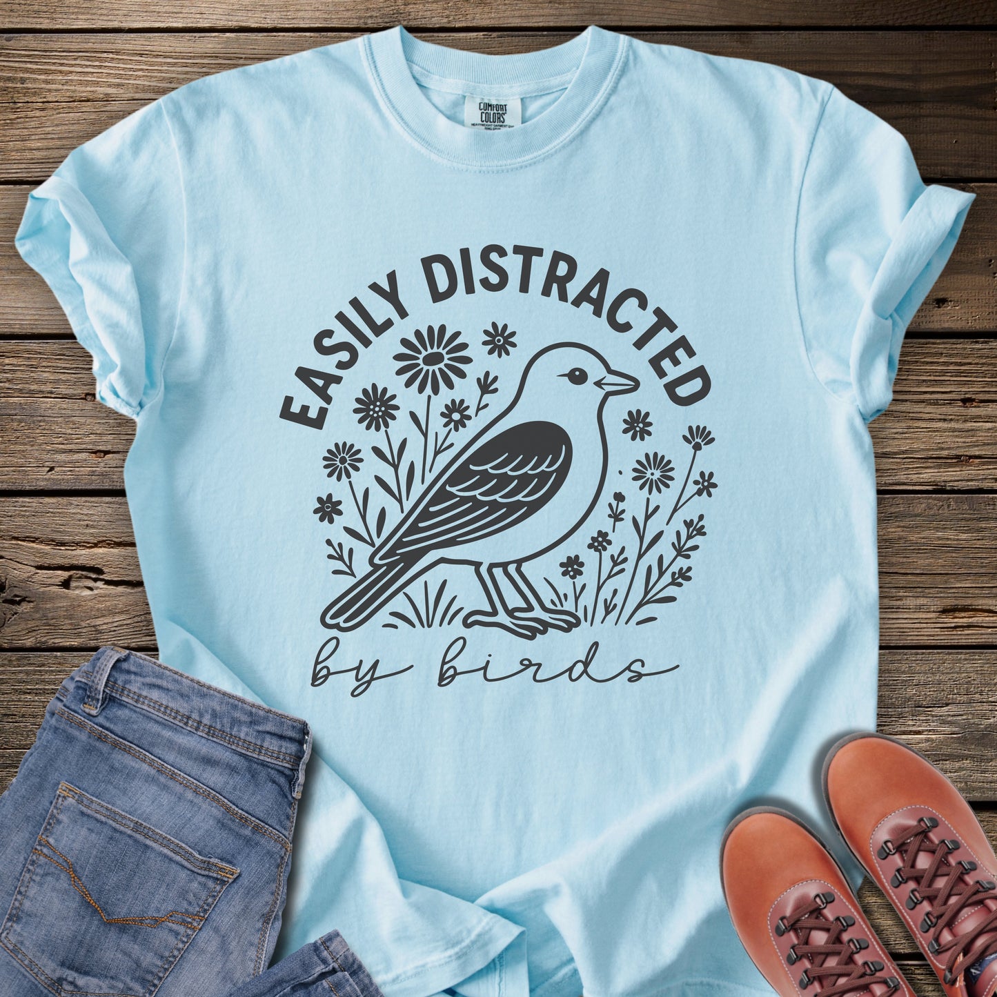 Easily Distracted by Birds T-Shirt