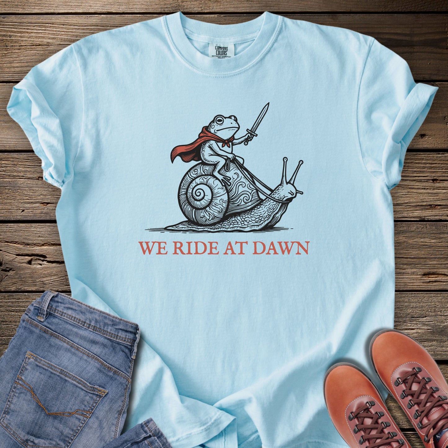 We Ride at Dawn T-Shirt (LOTR Reference)