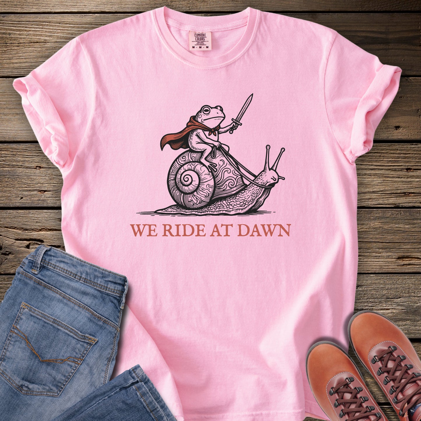 We Ride at Dawn T-Shirt (LOTR Reference)