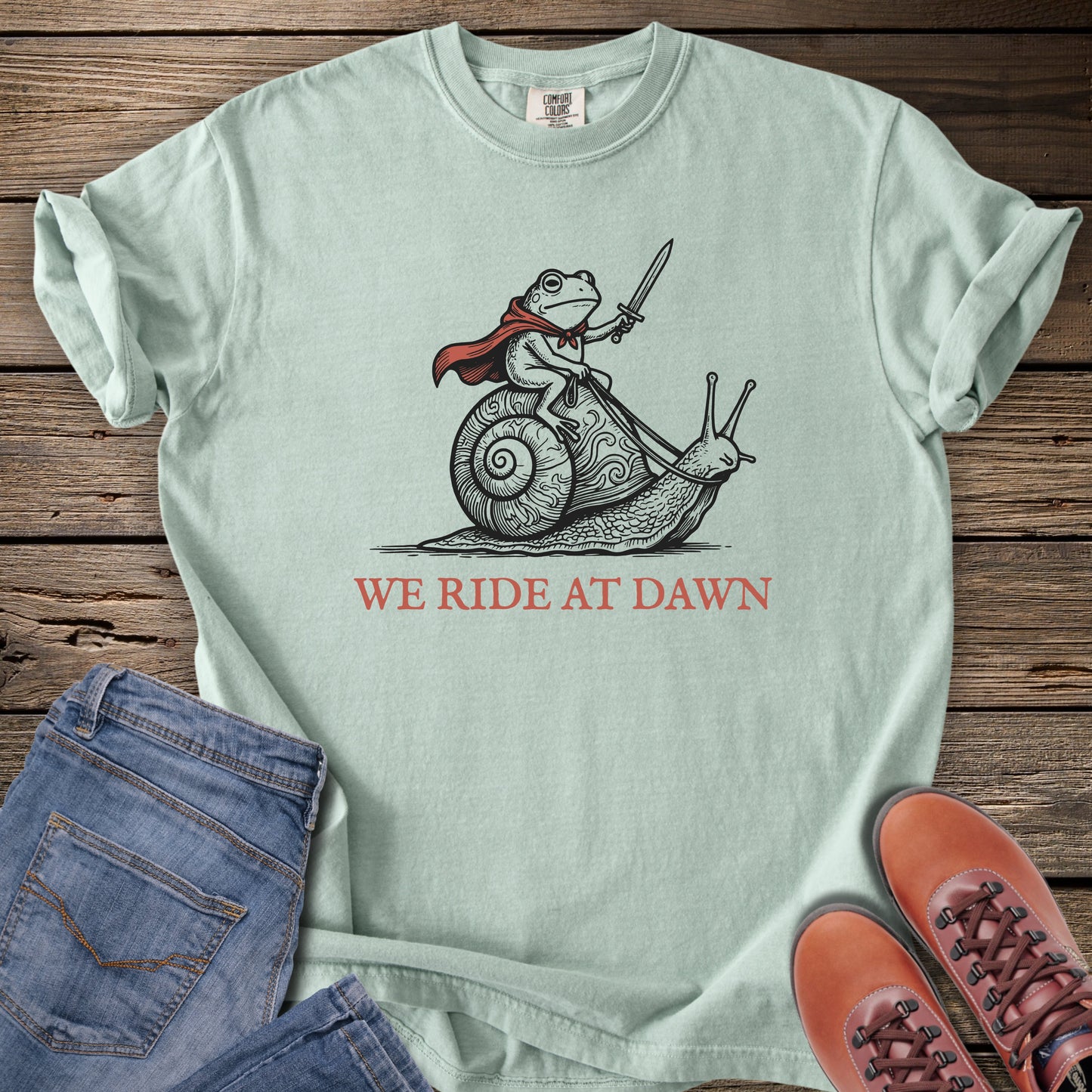 We Ride at Dawn T-Shirt (LOTR Reference)