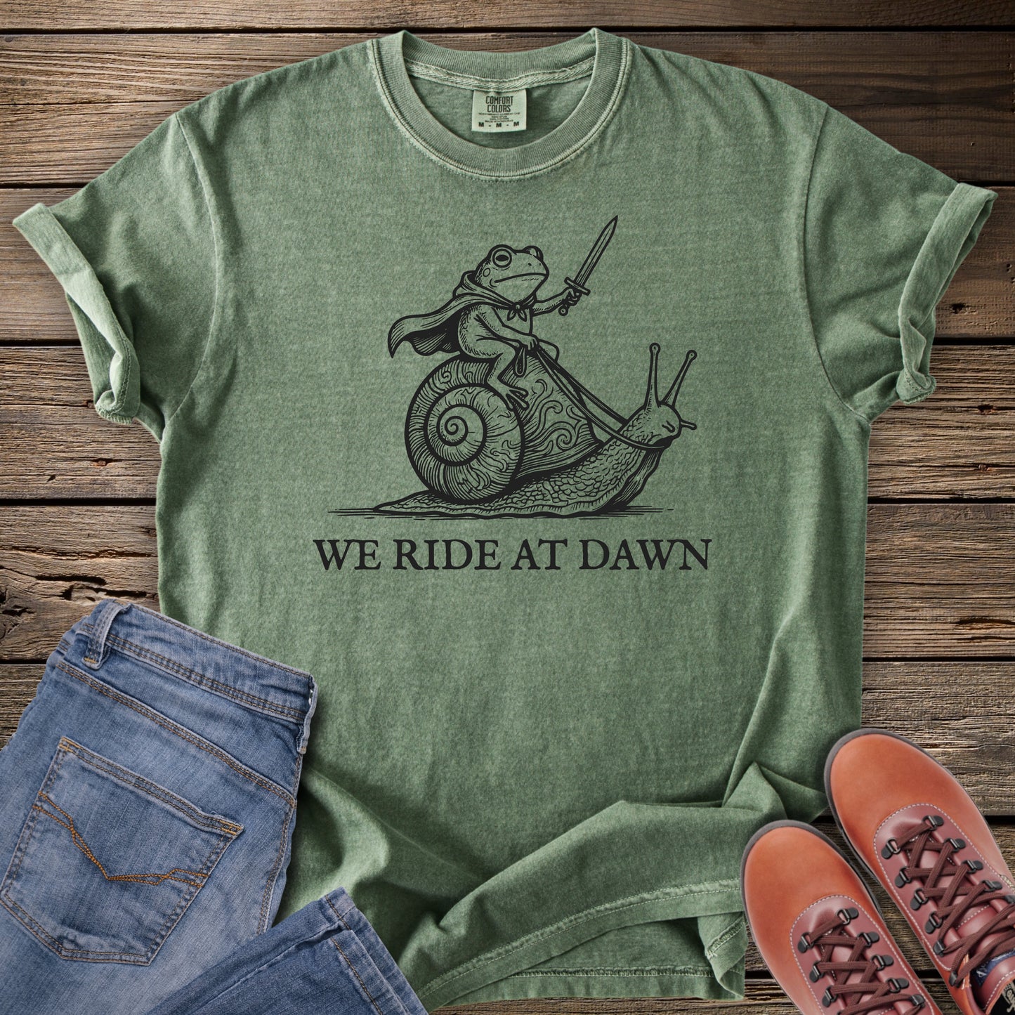 We Ride at Dawn T-Shirt (LOTR Reference)