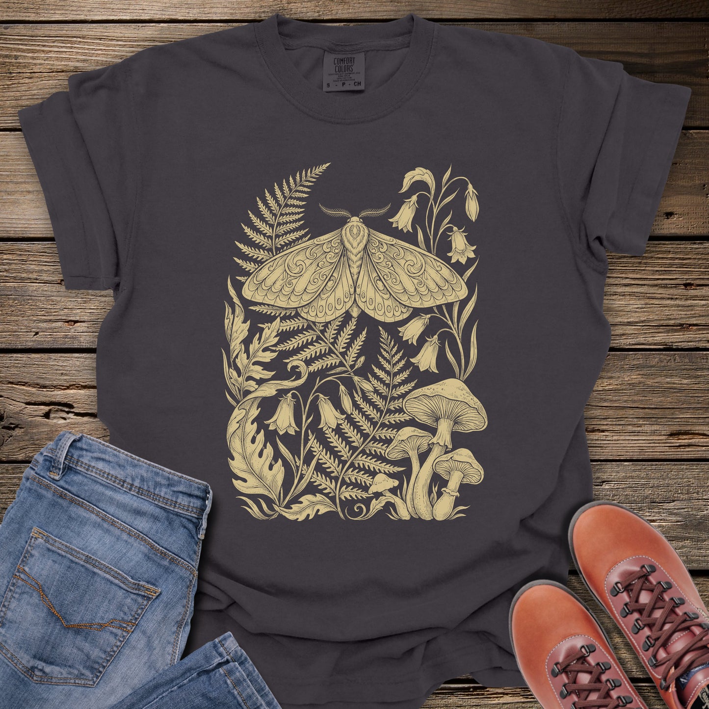 Moth & Mushroom Botanical T-Shirt