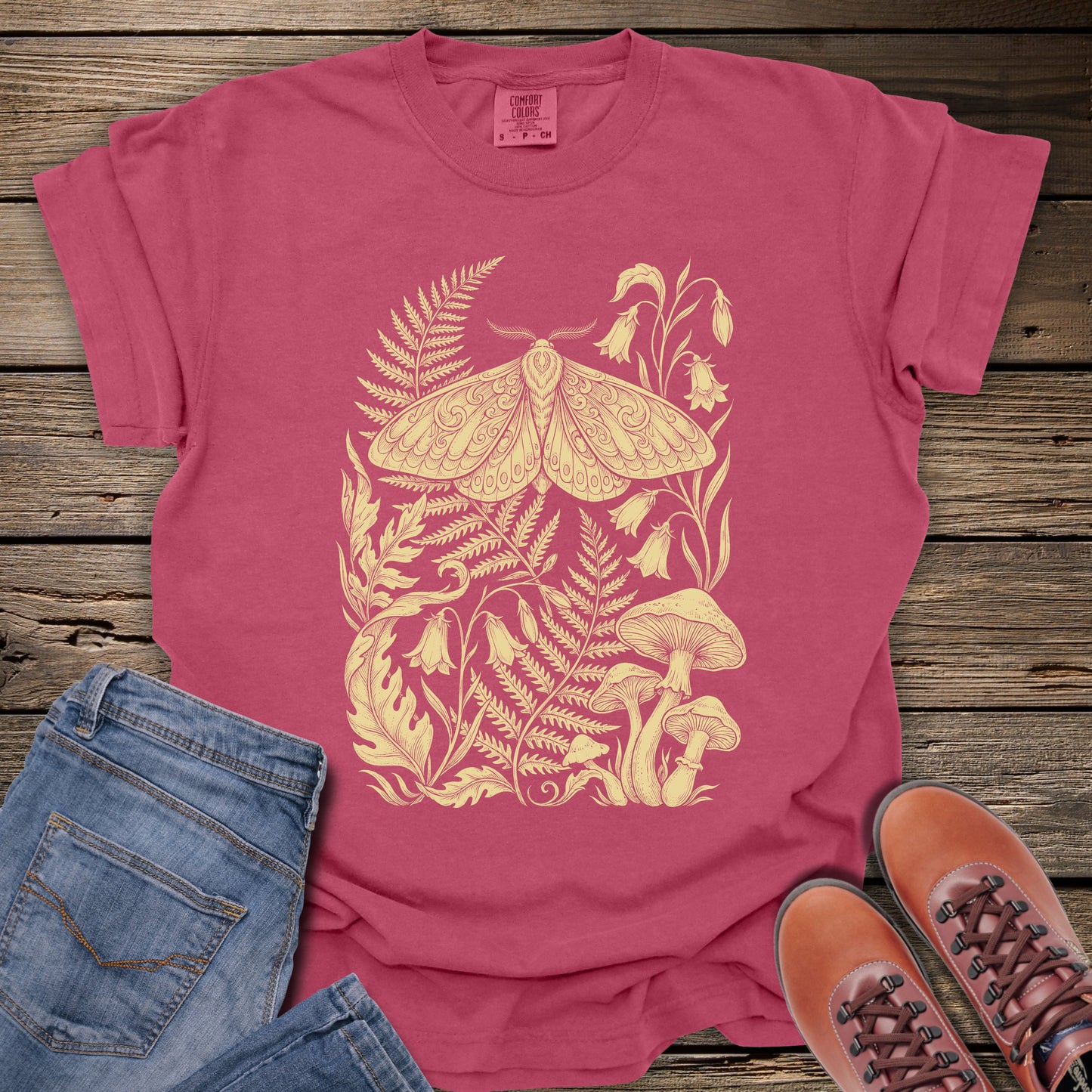 Moth & Mushroom Botanical T-Shirt
