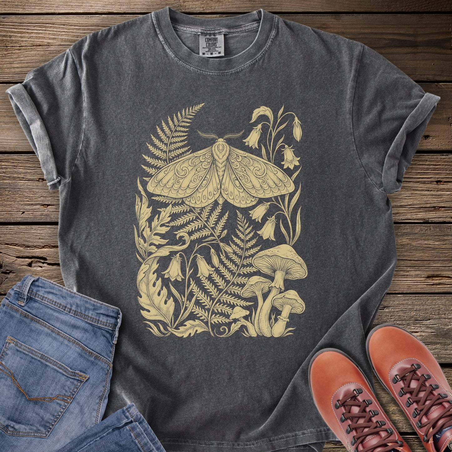 Moth & Mushroom Botanical T-Shirt