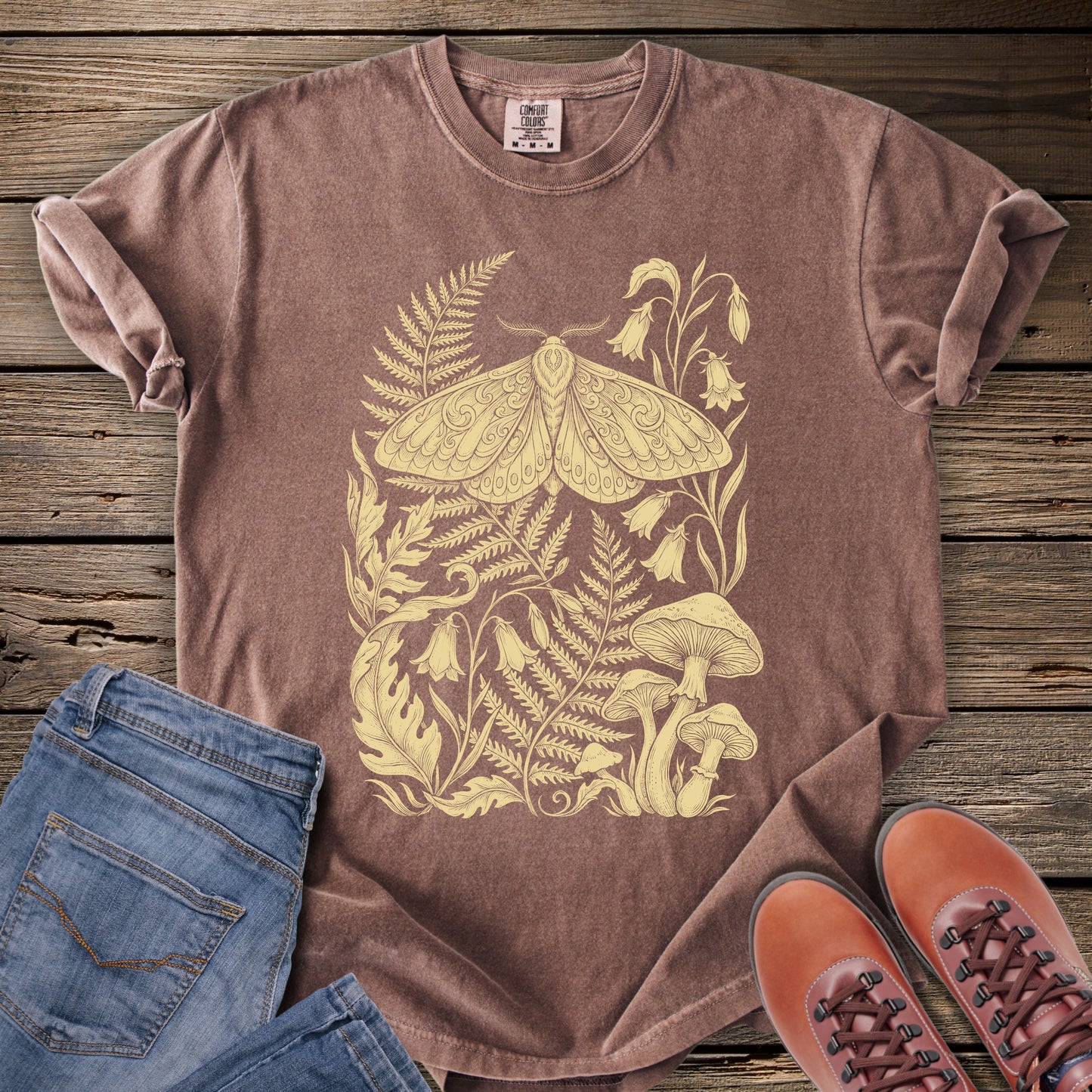 Moth & Mushroom Botanical T-Shirt