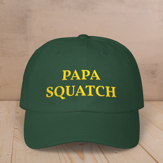 Embroidered Papa Squatch Classic Cap