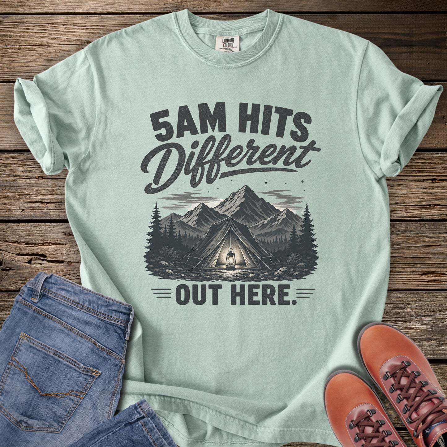 5AM Hits Different Out Here T-Shirt