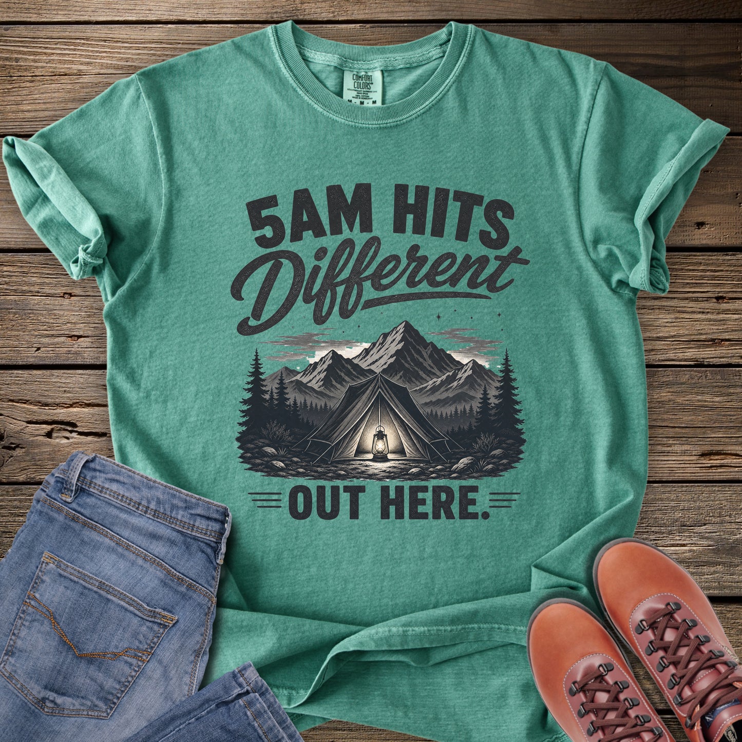 5AM Hits Different Out Here T-Shirt