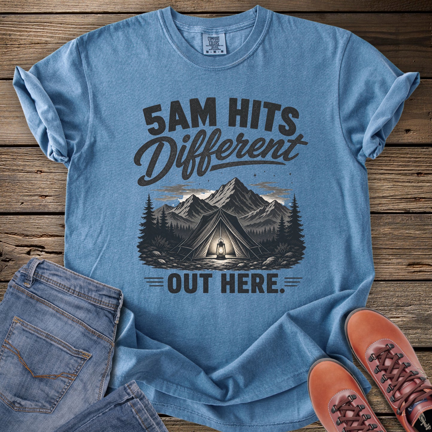 5AM Hits Different Out Here T-Shirt