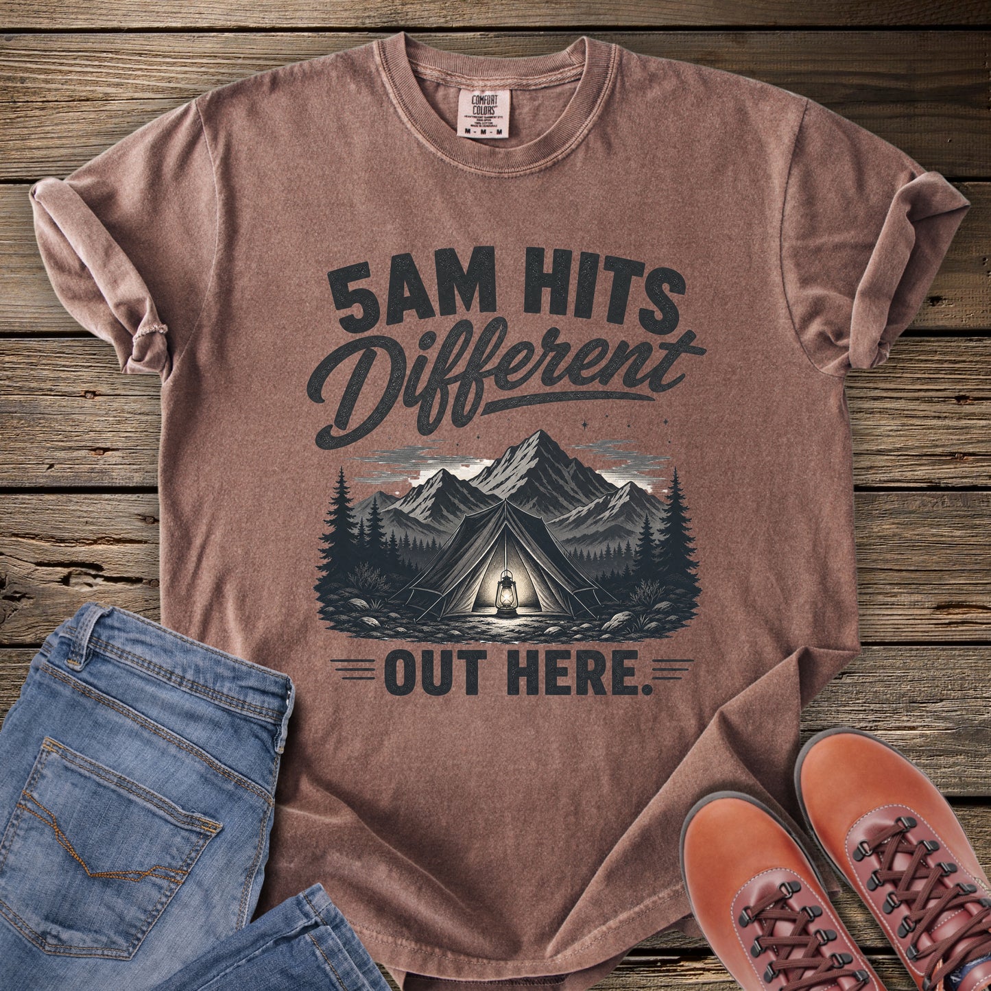 5AM Hits Different Out Here T-Shirt