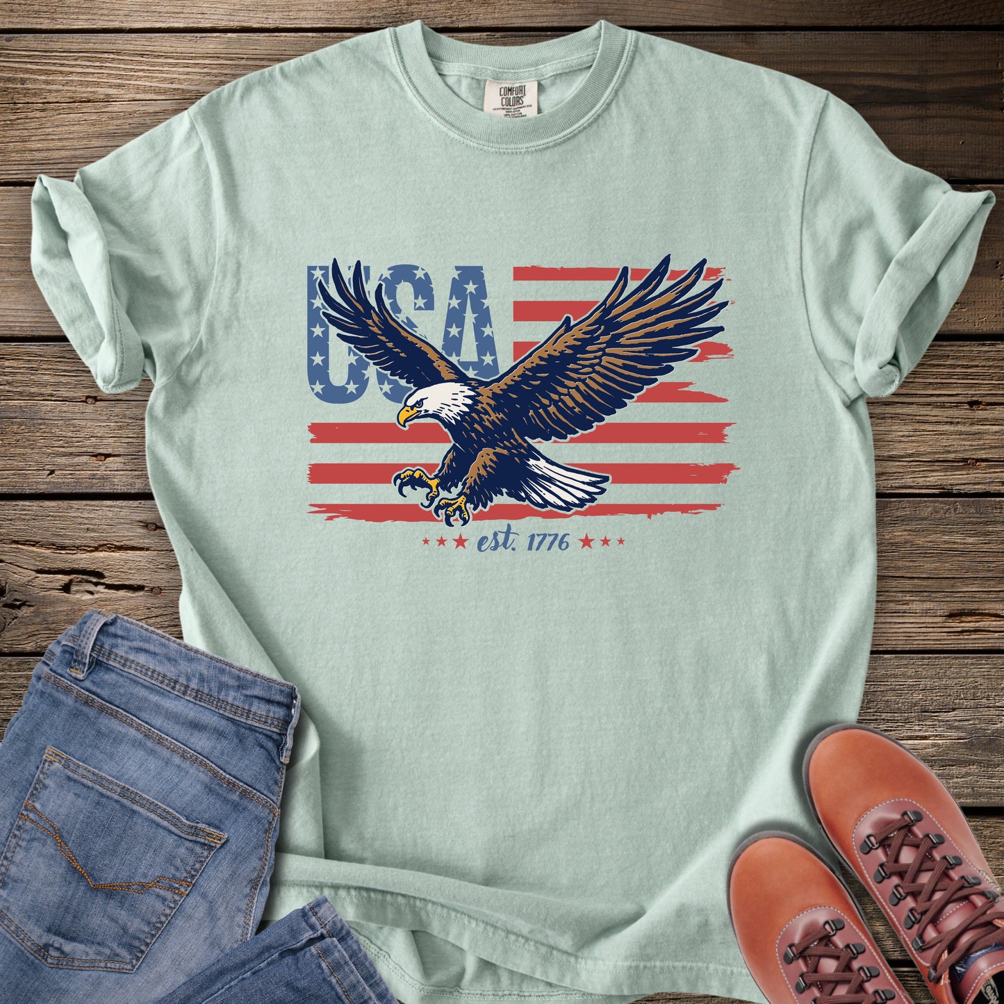 Patriotic Eagle USA T-Shirt