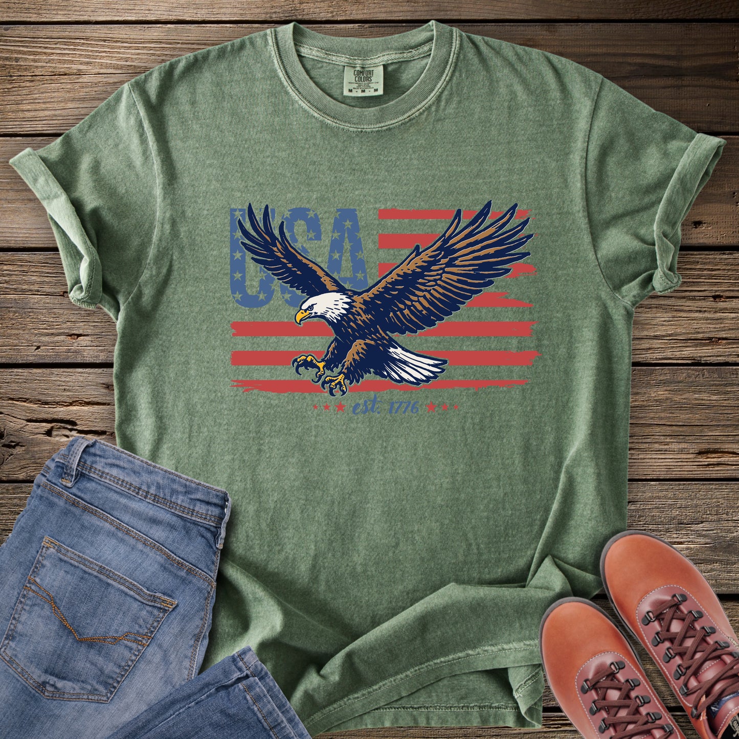 Patriotic Eagle USA T-Shirt