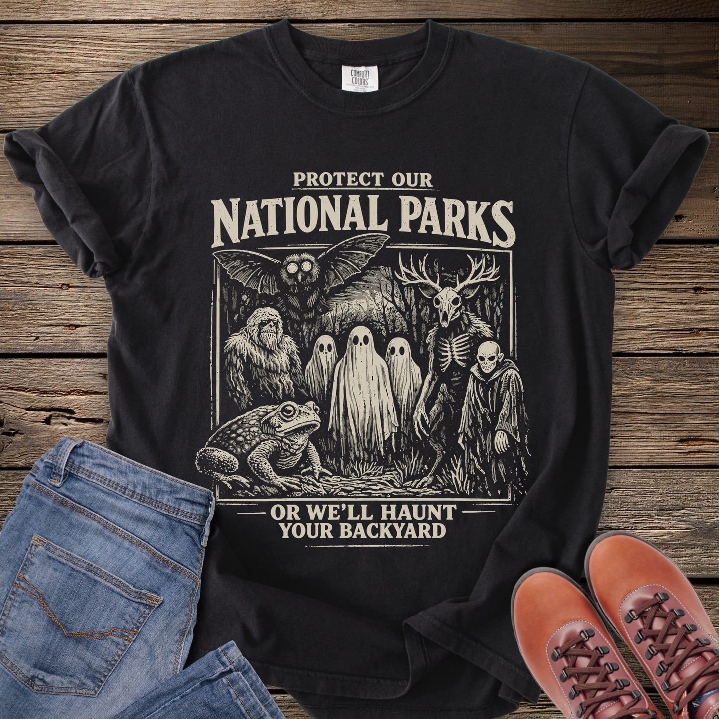 Protect Our National Parks Cryptids T-Shirt