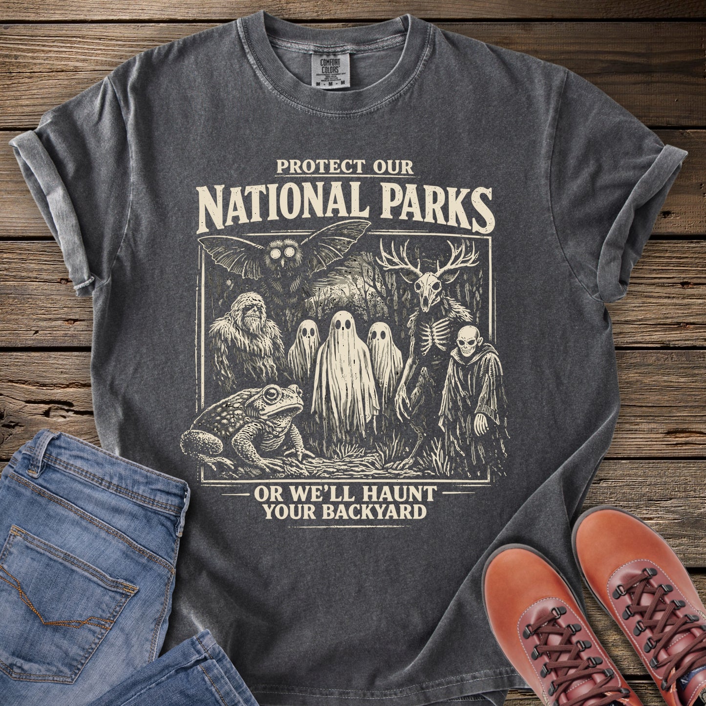 Protect Our National Parks Cryptids T-Shirt