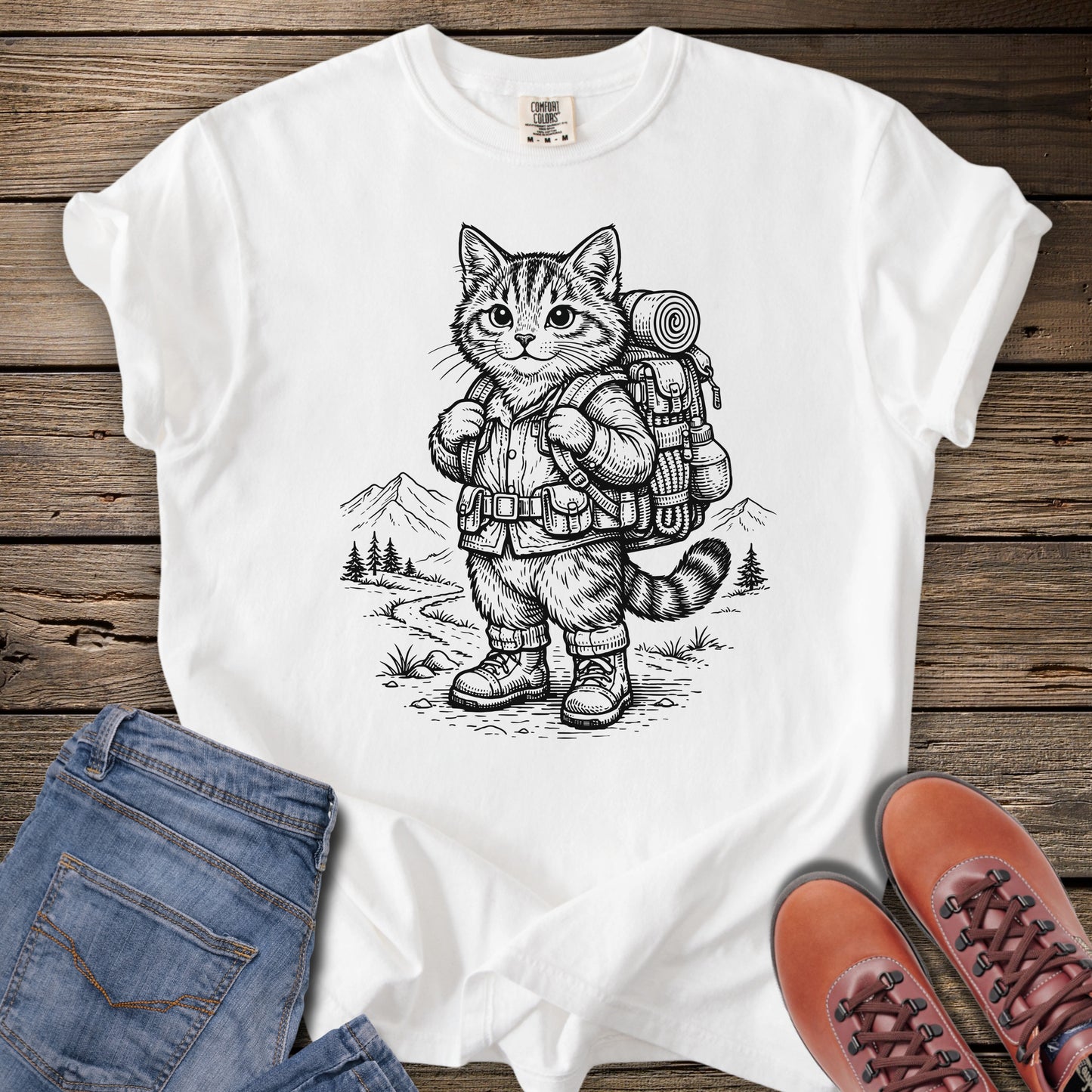 Hiking Cat T-Shirt