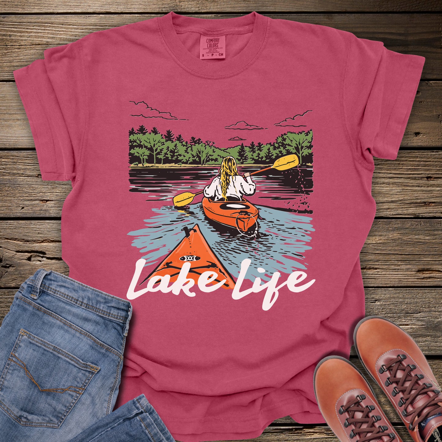 Lake Life Kayak T-Shirt