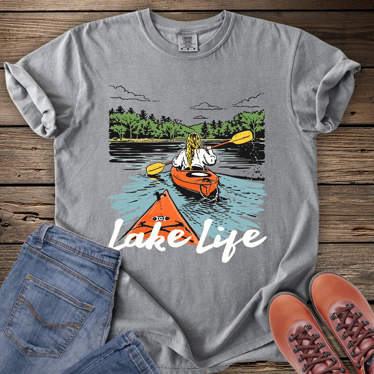 Lake Life Kayak T-Shirt