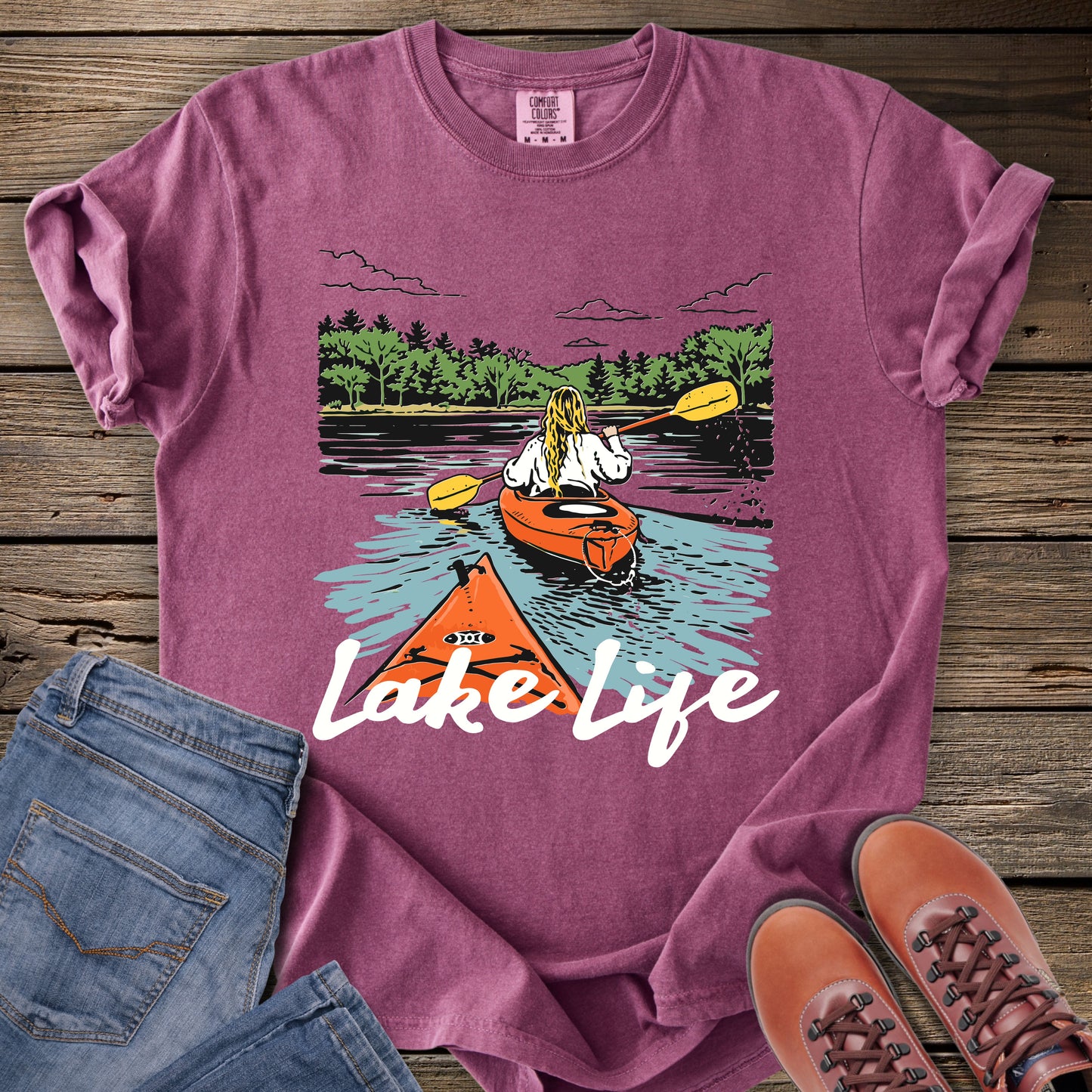 Lake Life Kayak T-Shirt