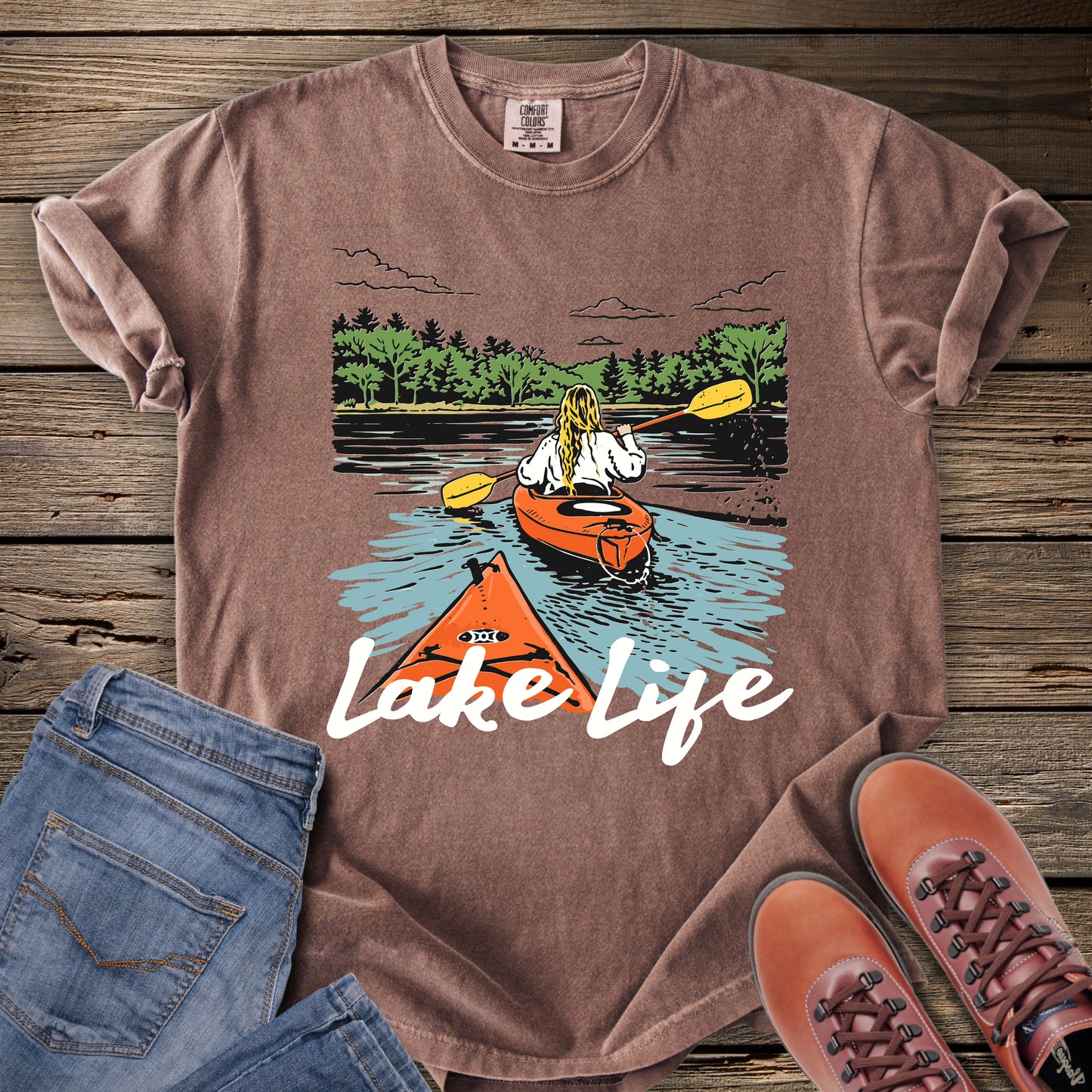 Lake Life Kayak T-Shirt