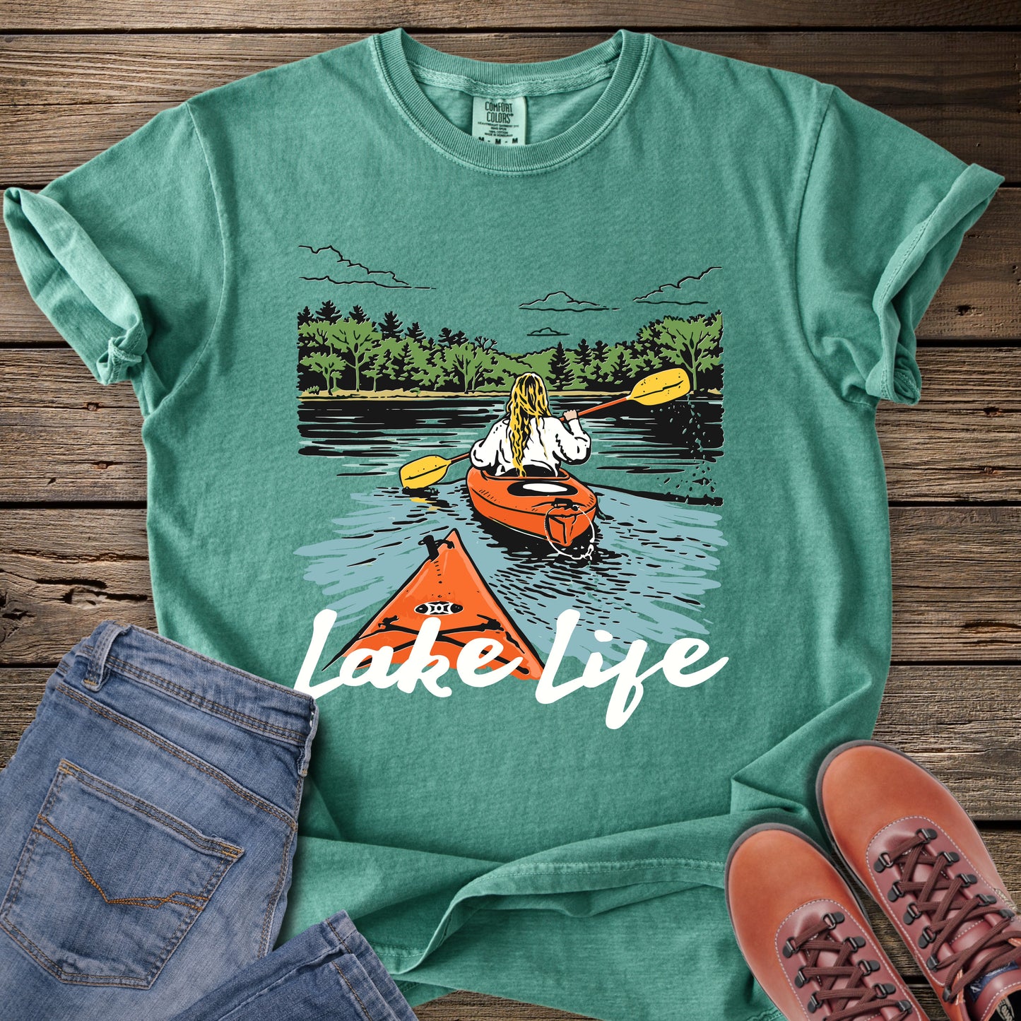 Lake Life Kayak T-Shirt