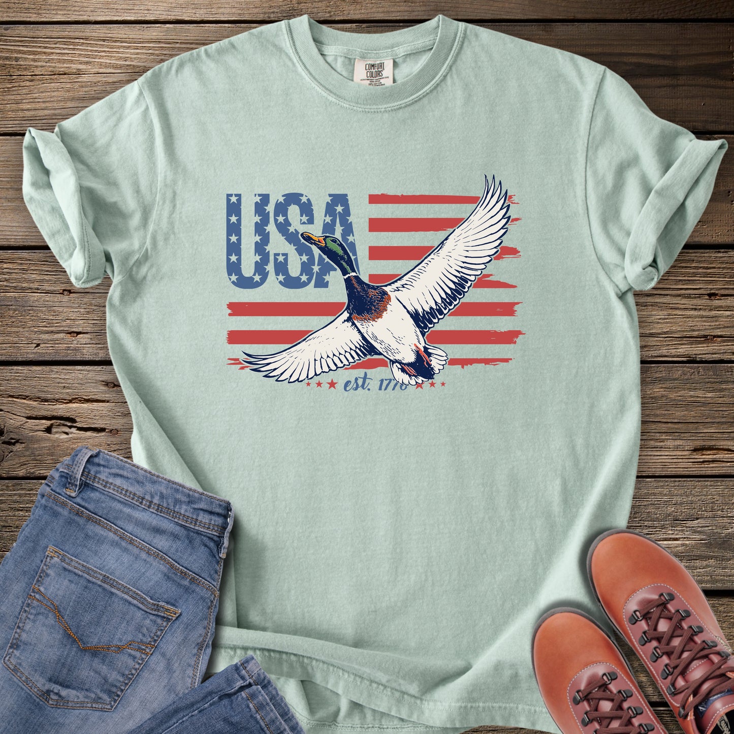 Mallard Duck USA T-Shirt