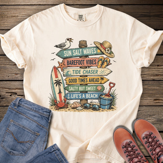 Life's a Beach Coastal Vibes T-Shirt