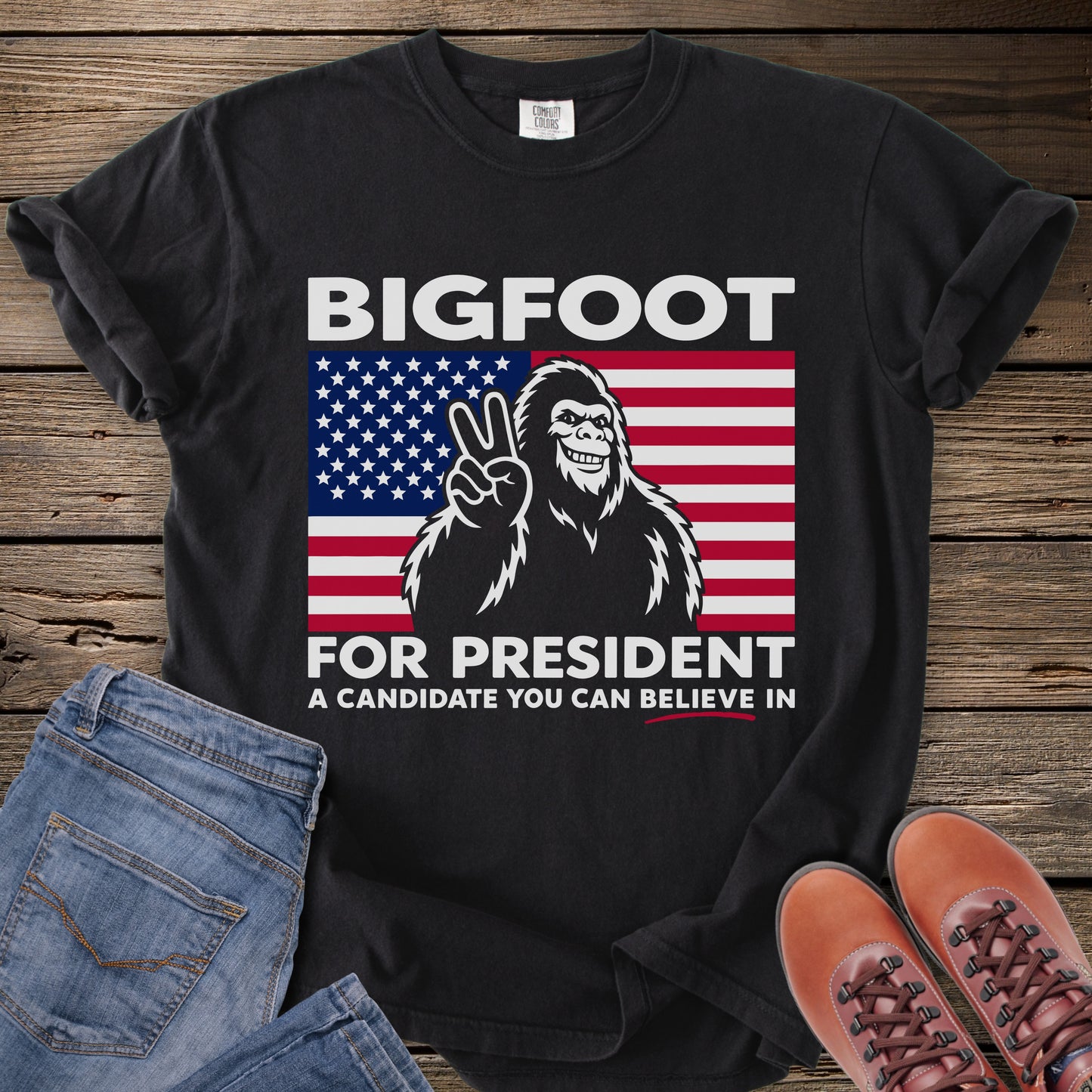 Bigfoot For President T-Shirt