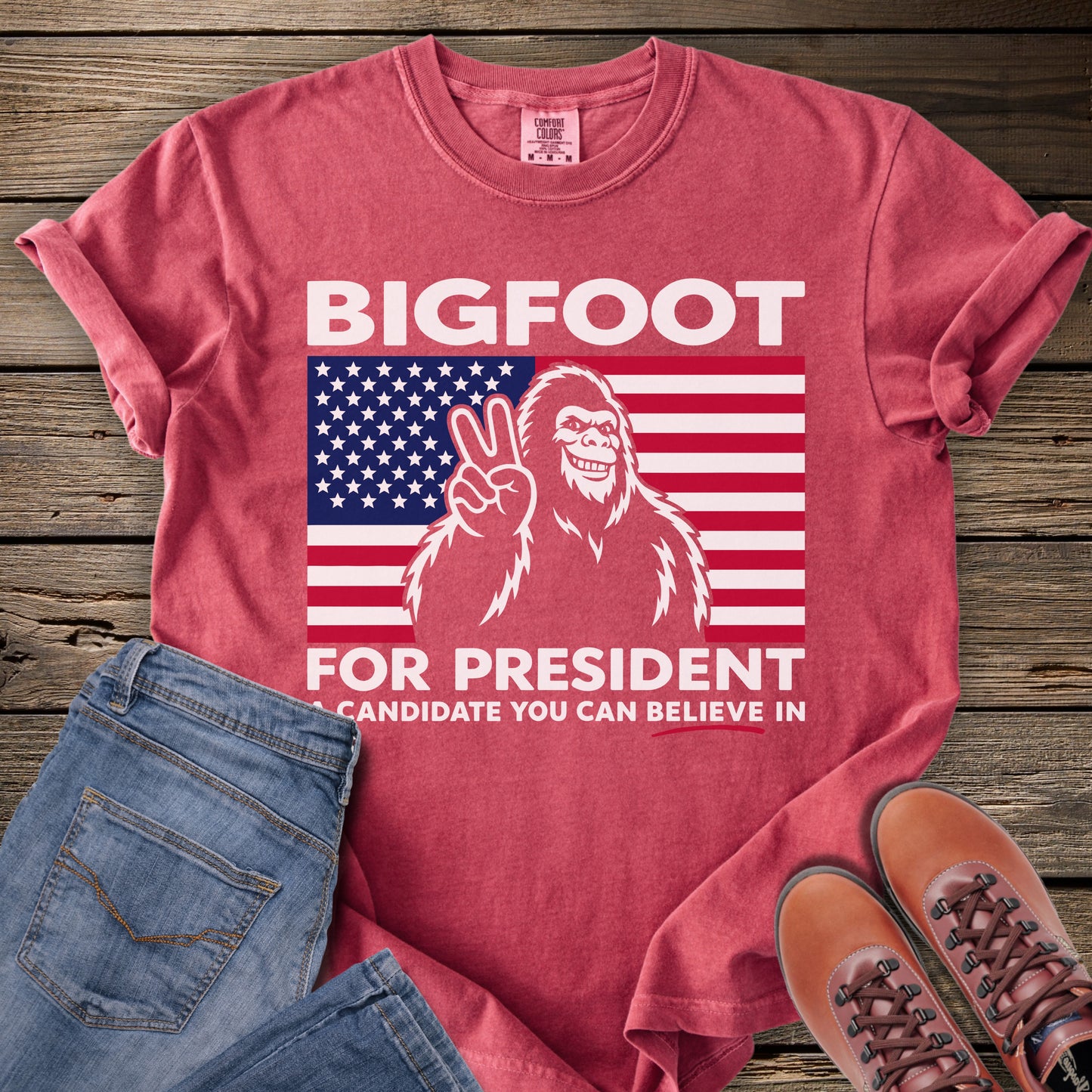 Bigfoot For President T-Shirt
