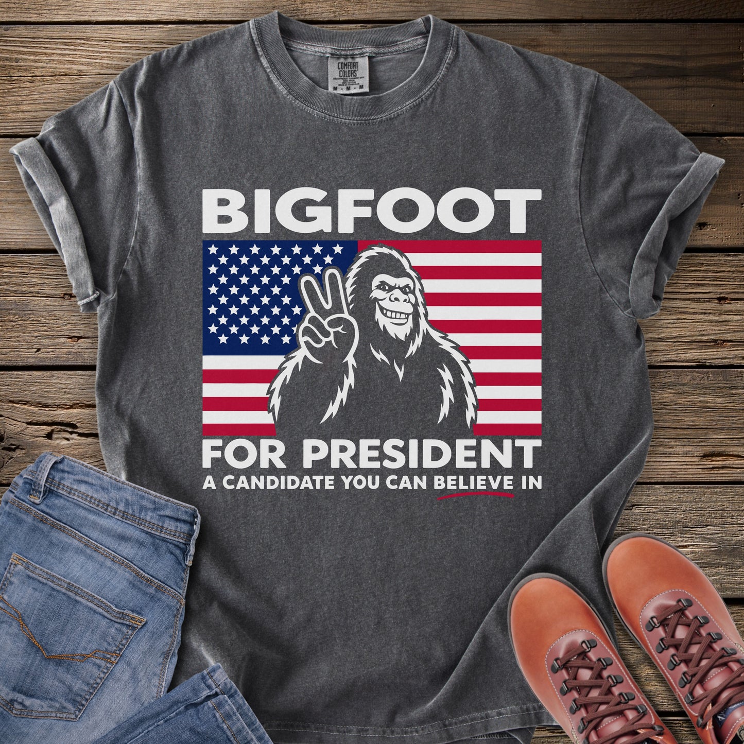 Bigfoot For President T-Shirt