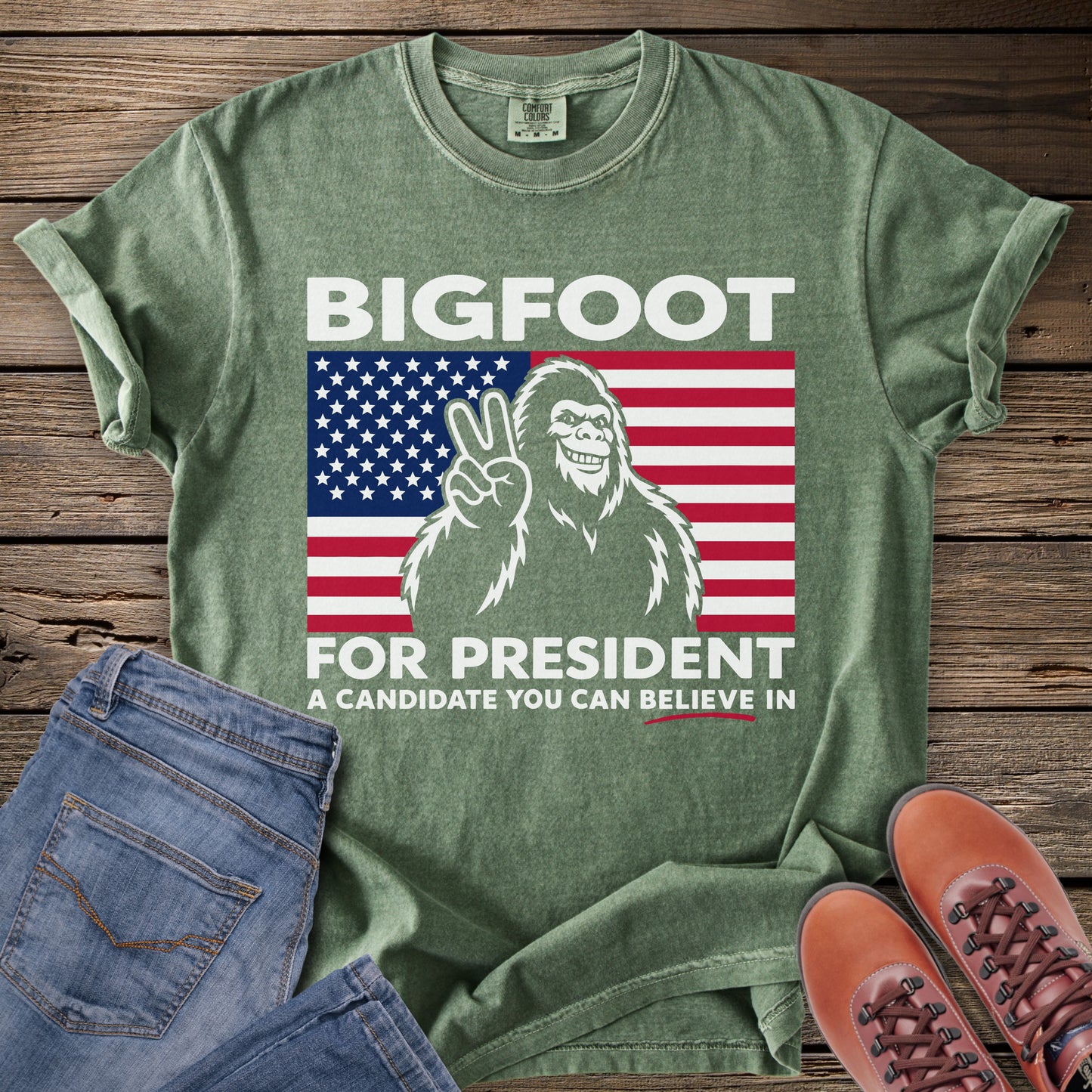 Bigfoot For President T-Shirt