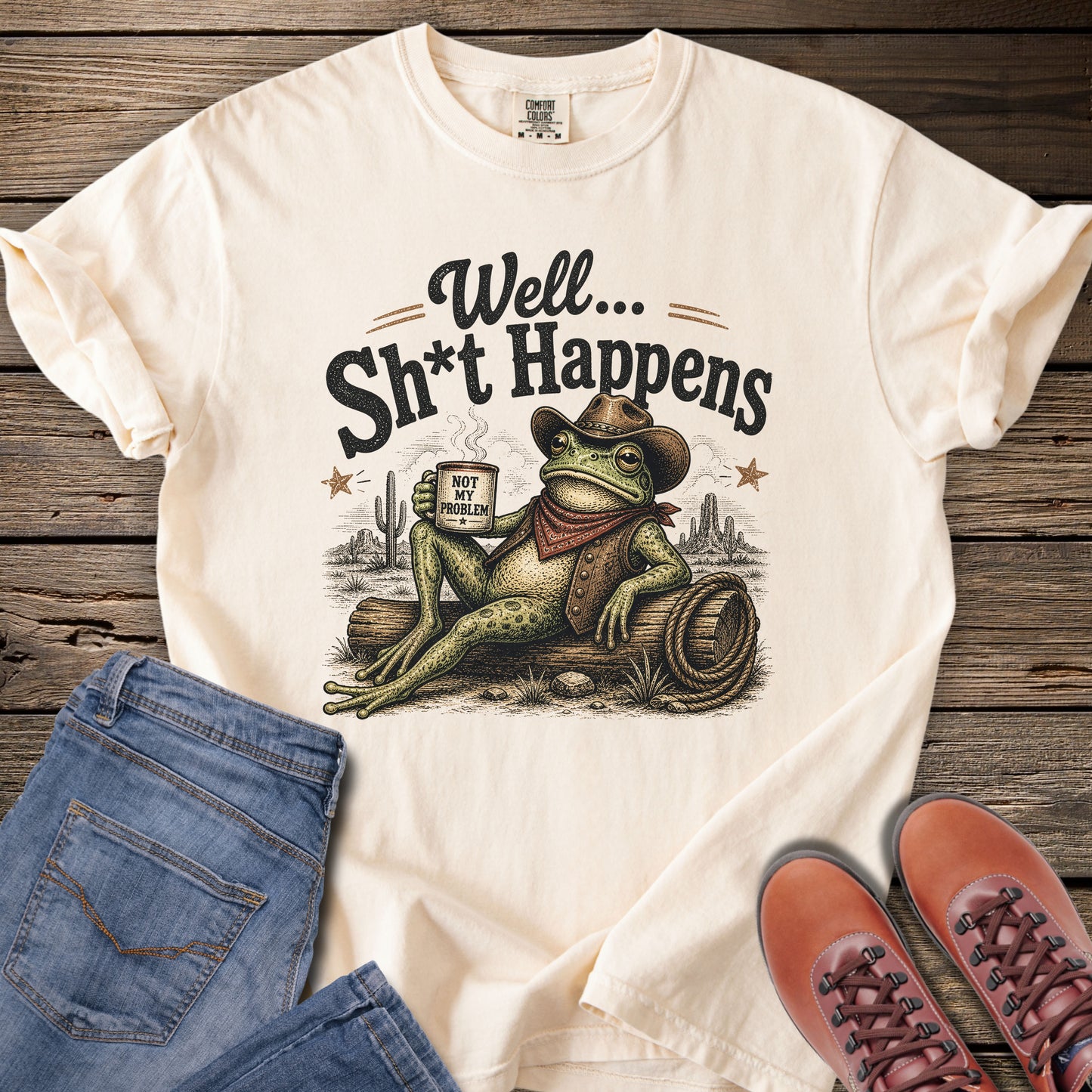 Well... Sh*t Happens Frog T-Shirt