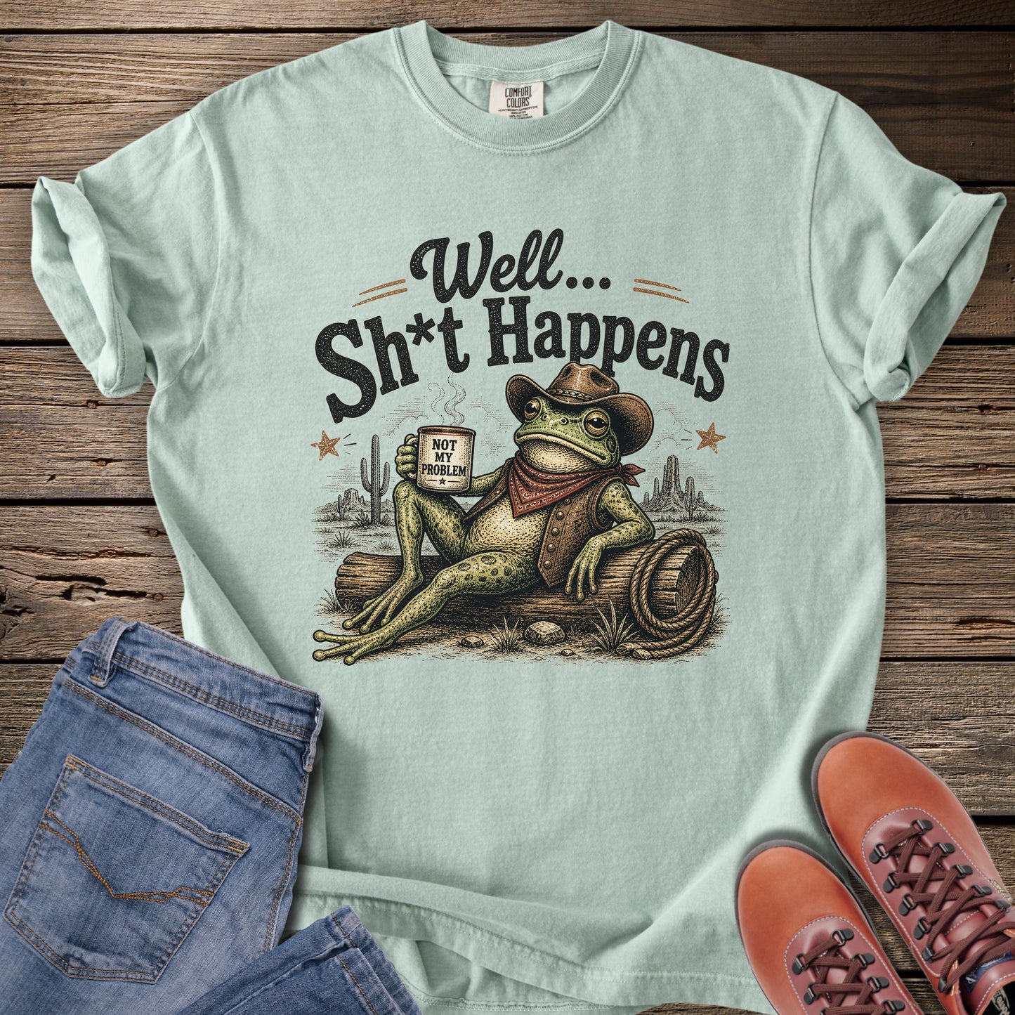 Well... Sh*t Happens Frog T-Shirt